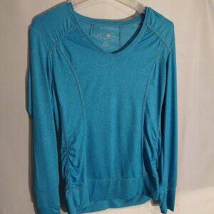 2/$30.00 Mix & Match - Tangerine Ladies Long Sleeve Athletic Top